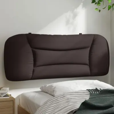 The Living Store Vzglavna stranica temno rjava 100 cm blago - Vzglavna Stranica