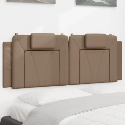 The Living Store Vzglavna stranica kapučino 120 cm umetno usnje - Vzglavna Stranica