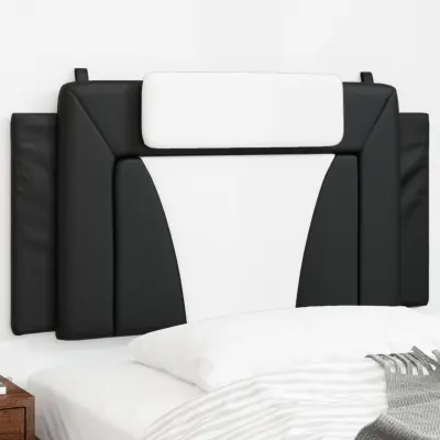 The Living Store Vzglavna stranica črna in bela 100 cm umetno usnje - Vzglavna Stranica