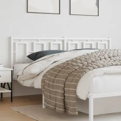The Living Store Kovinsko vzglavje belo 180 cm - Vzglavje