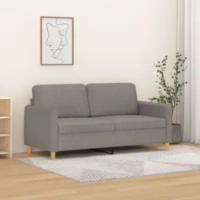 The Living Store Dvosed taupe 140 cm blago - Kavč Dvosed