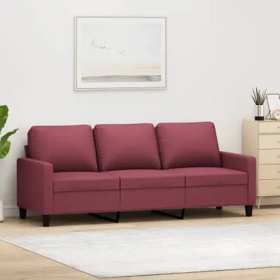 The Living Store Trosed vinsko rdeč 180 cm blago - Kavč Trosed
