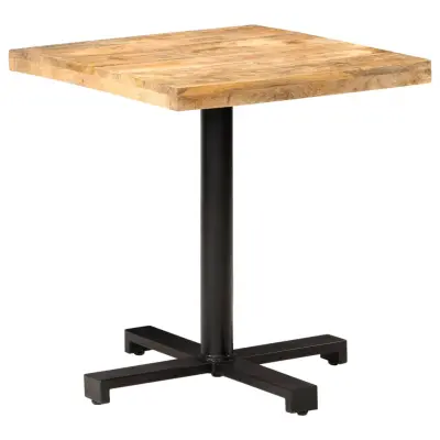 The Living Store Bistro mizica kvadratna 70x70x75 cm robusten mangov les - Bistro Miza