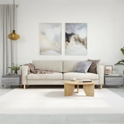 The Living Store Klubska mizica 2 kosa siva sonoma 50x46x35 cm inženirski les - Klubska Mizica