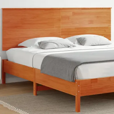 The Living Store Vzglavje voščeno rjava 180 cm trdna borovina - Vzglavje