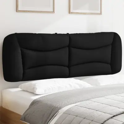 The Living Store Vzglavna stranica črna 160 cm blago - Vzglavna Stranica