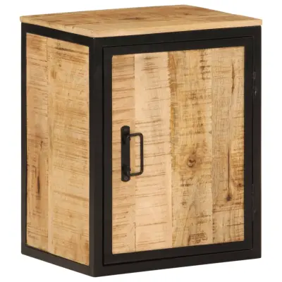 The Living Store Kopalniška omarica 40x30x50 cm trden mangov les in železo - Kopalniška Omarica