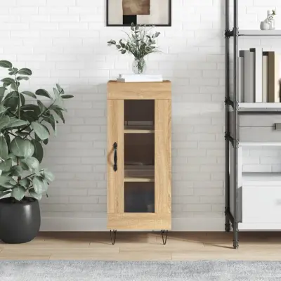 The Living Store Komoda sonoma hrast 34,5x34x90 cm inženirski les - Komoda