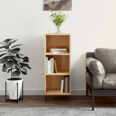 The Living Store Komoda sonoma hrast 34,5x32,5x90 cm inženirski les - Komoda
