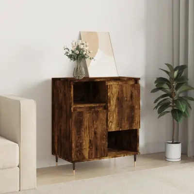 The Living Store Komoda dimljeni hrast 60x35x70 cm inženirski les - Komoda