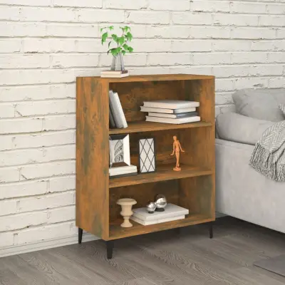 The Living Store Komoda dimljeni hrast 69,5x32,5x90 cm konstruiran les - Komoda
