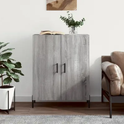 The Living Store Komoda siva sonoma 69,5x34x90 cm inženirski les - Komoda