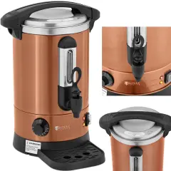 Bojler z dvojnimi stenami in odcejalnikom 6,1 L 1500 W oranžen
