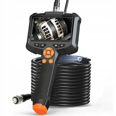 LCD enoročna endoskopska inšpekcijska kamera 8 LED z Full HD monitorjem 5m