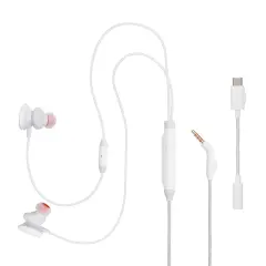 JBL QUANTUM 50, USB-C bele slušalke