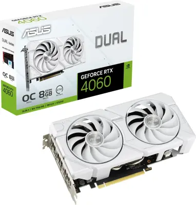 ASUS GeForce RTX 4060 EVO White OC Edition 8GB GDDR6 grafična kartica