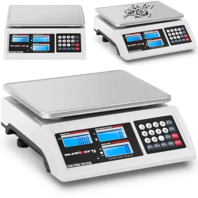 Trgovinska tehtnica LCD RS232 15000 g / 0,2 g