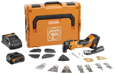 Fein Multimaster AMM 500 Plus Top 71293861000 akumulatorsko večnamensko orodje vklj. akumulator, vklj. 2 akumulatorja, vklj. polnilnik, vklj. oprema,