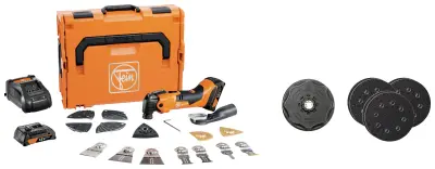 Fein AMM 500 PLUS CE-Set 71293868000 akumulatorsko večnamensko orodje vklj. 2 akumulatorja, vklj. polnilnik, vklj. oprema, vklj. kovček 18 V 2 Ah Štev