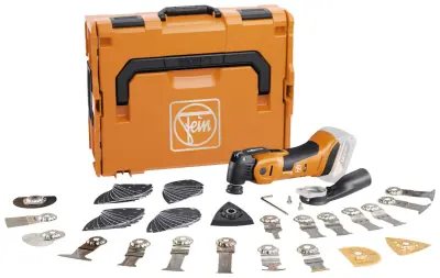 Fein Multimaster AMM 700 Max Top AS 71293663000 akumulatorsko večnamensko orodje brez akumulatorja, brez polnilca , vklj. oprema, vklj. kovček 62-deln