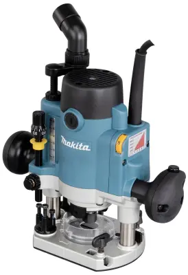 Usmerjevalnik 1.100 W vključno z D-53556 12-delni komplet usmerjevalnikov v MAKPAC Makita namizni rezkalnik RP1111CJFA RP1111CJFA vklj. oprema 1100 W