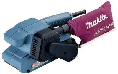 Makita  9910J tračni brusilnik  650 W   Širina traku 76 mm Dolžina traku 457 mm