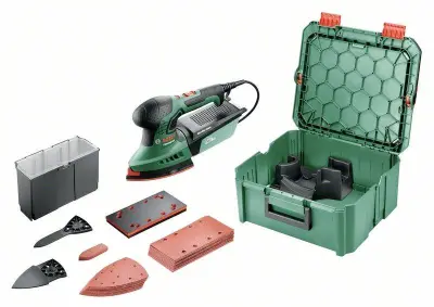 Bosch Home and Garden PSM 200 AES + SystemBox 06033B6002 večnamenski brusilnik   200 W   92 x 182 mm