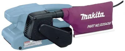Makita  9911J tračni brusilnik  650 W   Širina traku 76 mm Dolžina traku 457 mm