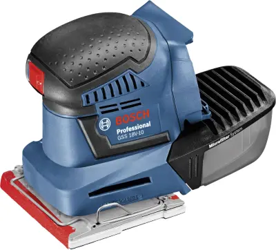 Bosch Professional GSS 18V-10 06019D0202 akumulatorski nihajni brusilnik brez akumulatorja, vklj. kovček 18 V 101 x 113 mm, 115 x 140 mm, 107 x 115mm