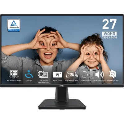 MSI PRO MP275Q/27''/WQHD/ IPS/100Hz/1ms MPRT/črn