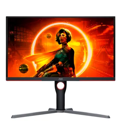 AOC U27G3X 27”, 4K UHD (3840 x 2160), IPS, 160Hz, 1ms (GTG), G-SYNC kompatibilen, HDR400, USB razdelilnik, 2x HDMI 2.1, 2x DP 1.4 gaming monitor