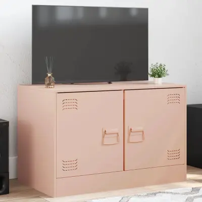 The Living Store TV omarica roza 67x39x44 cm jeklo - TV Omarica