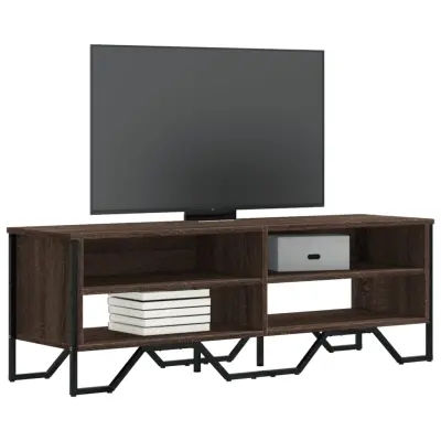 The Living Store TV omarica rjavi hrast 122x34x41 cm inženirski les - TV Omarica