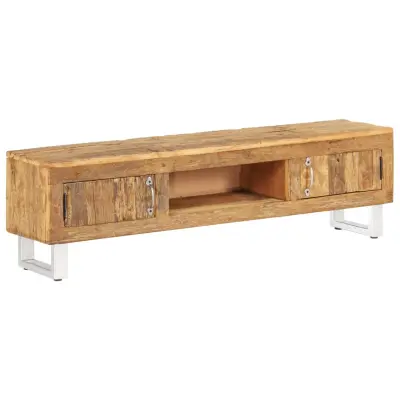 The Living Store TV stojalo iz trdnega predelanega odsluženega lesa 140x30x40 cm - TV Stojalo