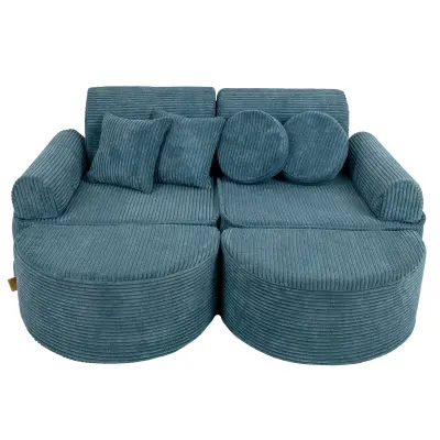 MeowBaby Pocket Sofa Max, 120x25x90cm, Aesthetic, Turkiza