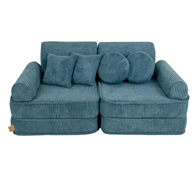 MeowBaby Pocket Sofa Plus, 120x25x60cm, Aesthetic, Turkiza