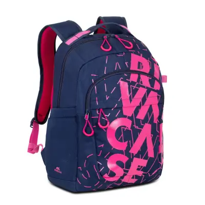 Nahrbtnik RivaCase 30L Heide 5430 temno moder/roza Urban nahrbtnik
