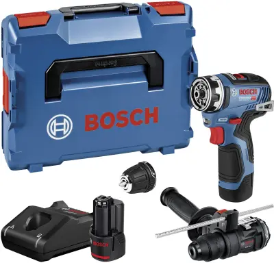 Bosch Professional GSR 12V-35 FC 06019H3009 akumulatorski vrtalni vijačnik 12 V Li-Ion brezkrtačni, vklj. 2 akumulatorja, vklj. polnilnik, vklj. kovče