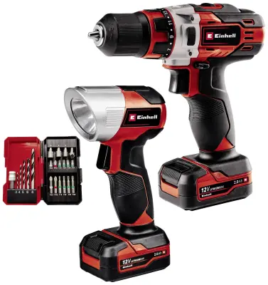 Einhell  TE-CD 12/1 Li +22+CL (2x2.0Ah) 4513598 akumulatorski vrtalni vijačnik  12 V 2 Ah Li-Ion vklj. 2 akumulatorja\, vklj.  oprema