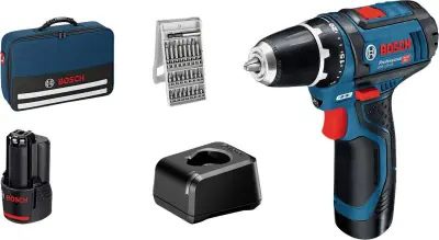 Bosch Professional  060186810H akumulatorski vrtalnik  12 V 2.0 Ah  vklj. 2 akumulatorja