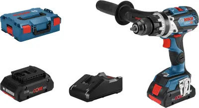 Bosch Professional GSB 18V-110 C  2-vhoda-akumulatorski udarni vrtalni vijačnik  vklj. 2 akumulatorja\, vklj. polnilnik\, vklj.  kovček