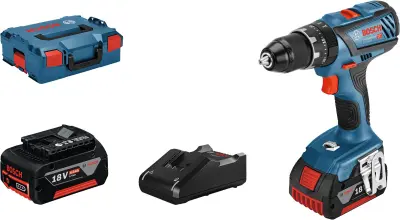 Gonilnik vrtalnega kladiva GSB 18V-28, 2 akumulatorja GBA 18V, hitri polnilec GAL 18V-40 Bosch Professional GSB 18V-28 -akumulatorski udarni vrtalnik