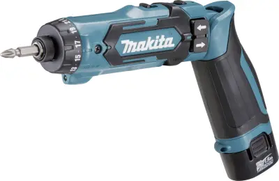 Makita  DF012DSE zložljivi akumulatorski vrtalni vijačnik  7.2 V 1.5 Ah Li-Ion vklj. 2 akumulatorja\, vklj. polnilnik\, vklj.  kovček