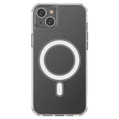 Fleksibilen gel ovitek za iPhone 15 Plus magneten z MagSafe transparentom