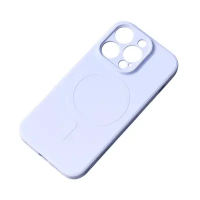 Silikonski ovitek z MagSafe za iPhone 15 Plus Silicone Case moder