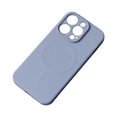 Silikonski ovitek z MagSafe for iPhone 15 Plus Silicone Case, siv