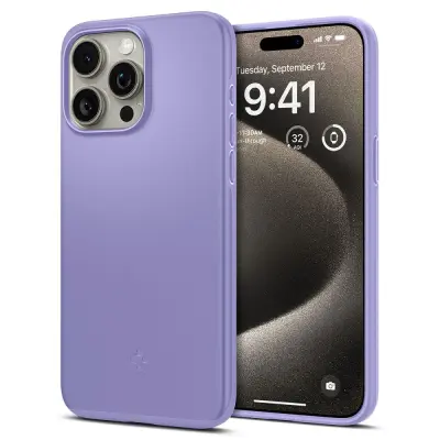 Zaščitna torbica za iPhone 15 Pro Max Thin Fit vijolična