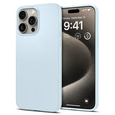 Zaščitna torbica za iPhone 15 Pro Max Thin Fit svetlo modra