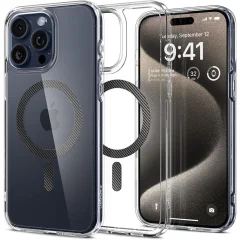 Ovitek Ultra Hybrid Mag z MagSafe za iPhone 15 Pro Max, siv