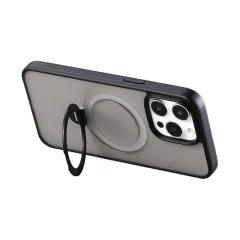 Magnetni zaščitni ovitek za telefon Joyroom JR-BP004 za iPhone 15 Pro Max (črn)